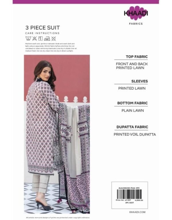 Khaadi Lawn 3 Pieces